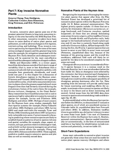 argument essay on nonnative plants