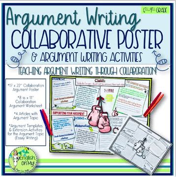 Argument Writing Collaborative Poster Worksheets English Counter Argument Worksheet Middle School - Counter Argument Worksheet Middle School
