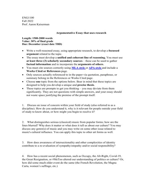 Full Download Argument Research Paper Assignment 