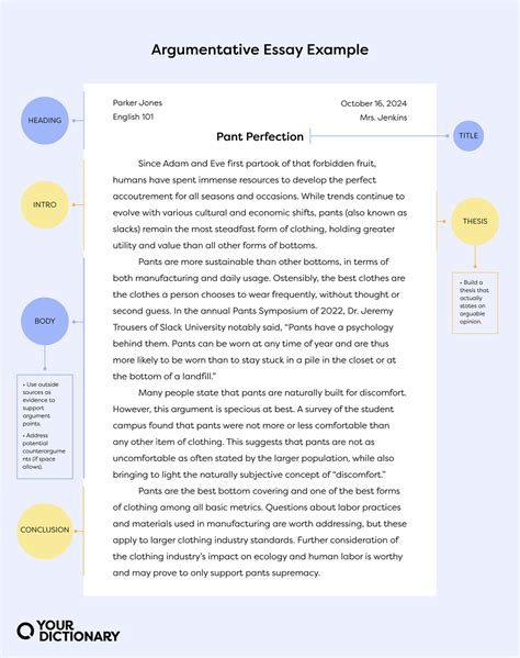 Argumentative Essay Example