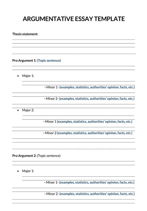 Download Argumentative Paper Outline 