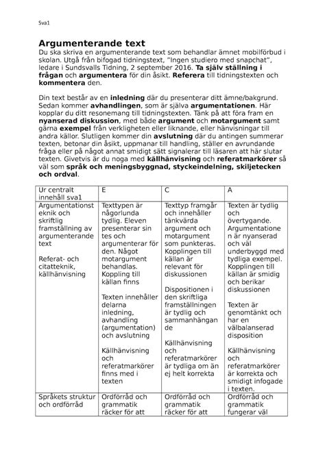 argumenterande text elevexempel