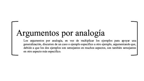 Argumento De Analogia