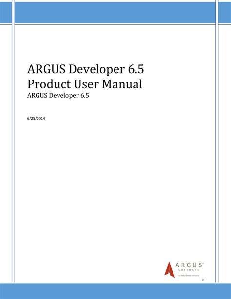 Read Argus Software Manual 