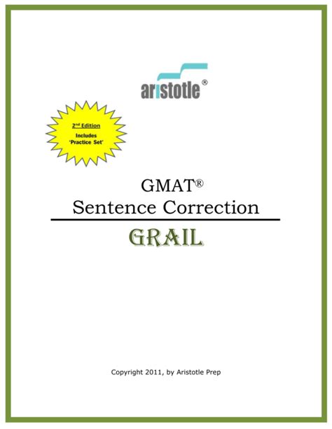 Aristotle Sentence Correction