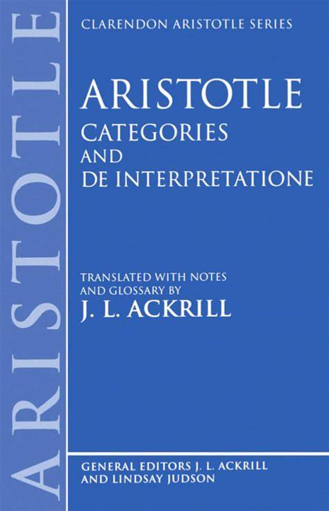aristotle the categories on interpretation
