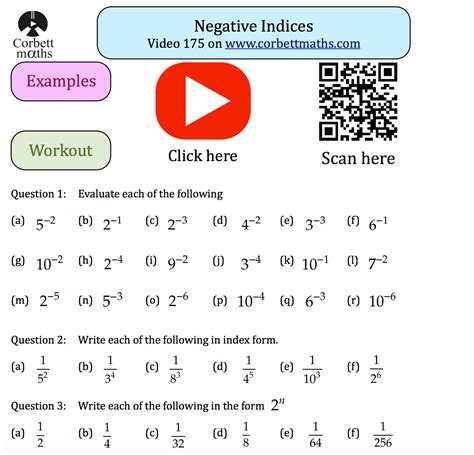 Arithmetic Involving Negatives Practice Questions Corbettmaths Subtracting Negative Integers Worksheet - Subtracting Negative Integers Worksheet