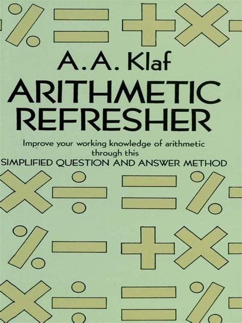 Arithmetic Refresher A A Klaf
