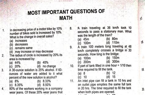 Read Arithmetic Questions And Answers For Competitive Exams 
