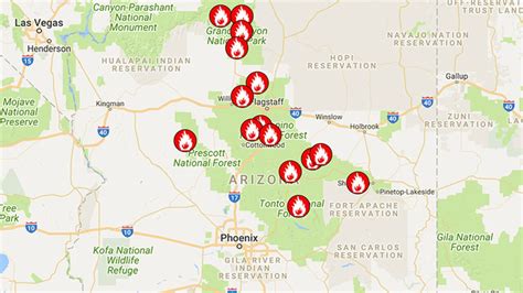 arizona fire map