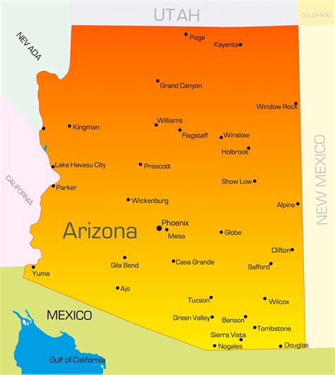 arizona map us