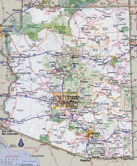 arizona state map