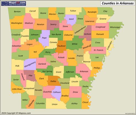 arkansas county map