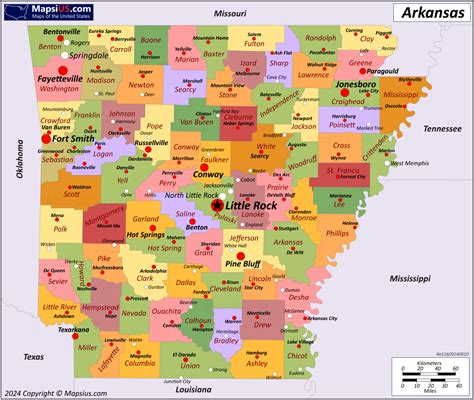 arkansas map