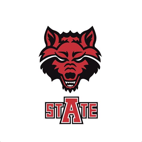 arkansas state red wolves logo eps