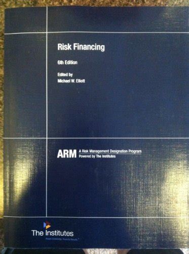 Read Arm 56 Risk Financing 6Th Edition Textbook And More By 