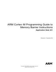 Full Download Arm Cortex M Programming Guide To Memory Barrier 