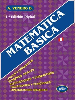 Read Armando Venero Matematica Basica 1 