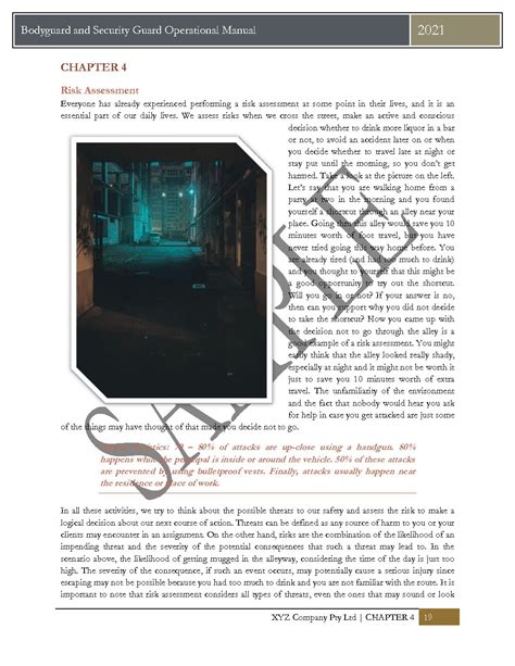 Read Armed Security Guard Procedures Manual 