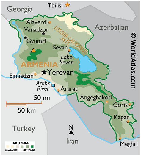 armenia map