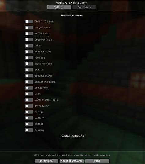 armor slots id