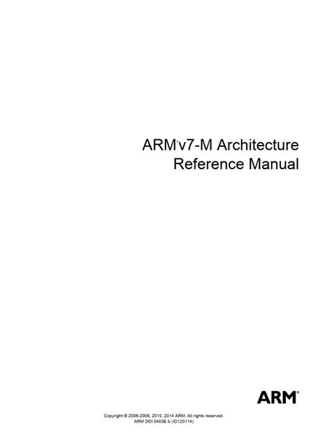 Armv7 M Architecture Reference Manual