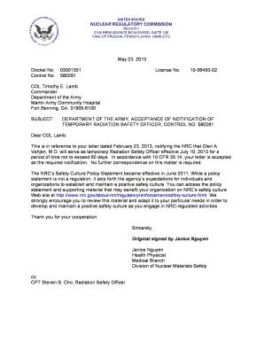 Army Acceptance Letter