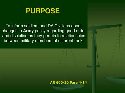 Army Fraternization Policy Training Powerpoint
