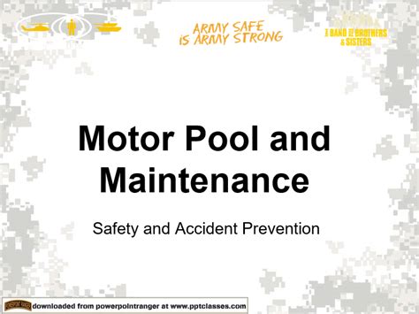 army motorpool powerpoint