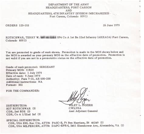 Army Officer Promotion Script
