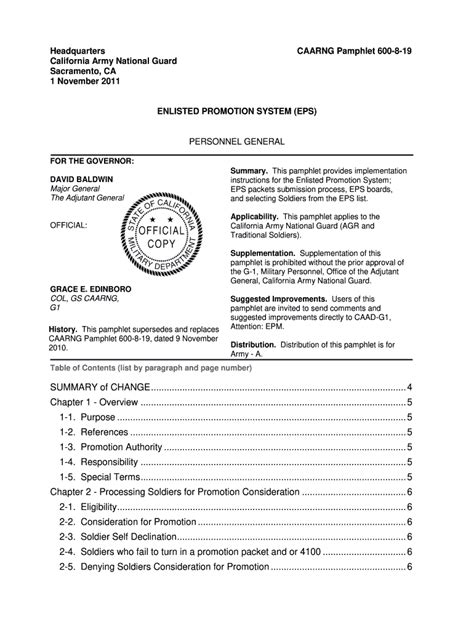 Army Promotion Packet Composition Elections And Preferences