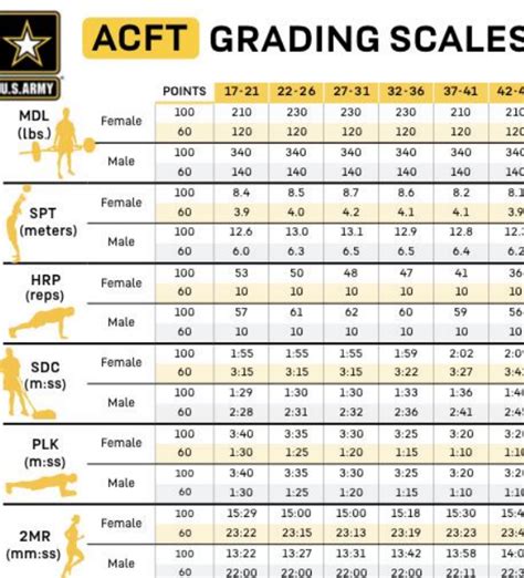 Army Pt Scoring Chart