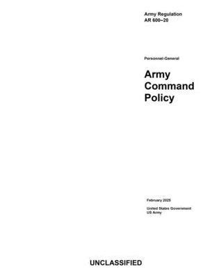 Army Reg 600 20