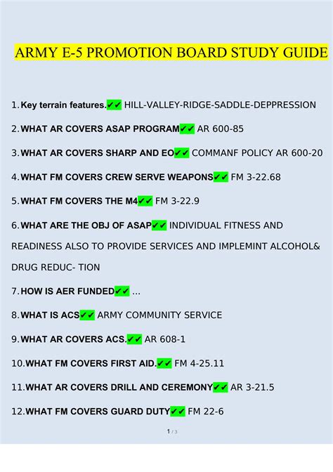 Army Study Guide 2023