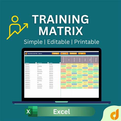 army training matrix template excel