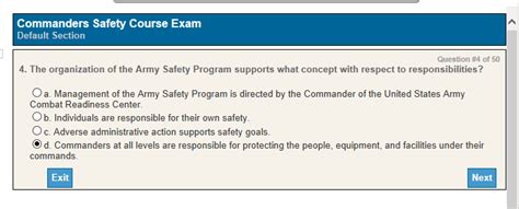 Read Online Army Commanders Safety Course Exam Answers 