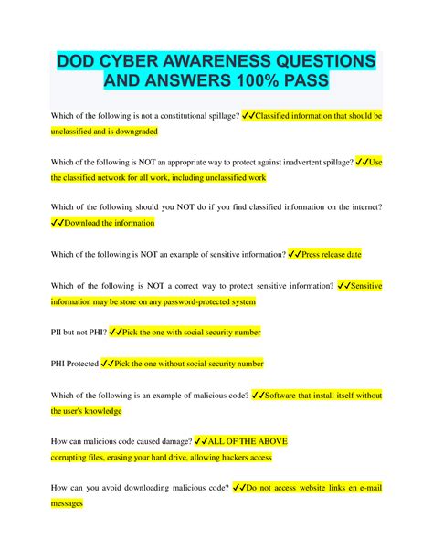 Full Download Army Cyber Awareness Training Answers 