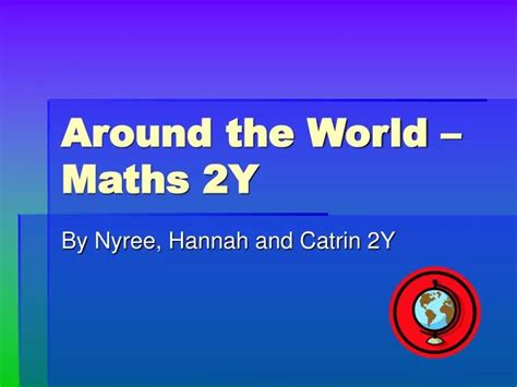 Around The World With Maths Aitsl Around The World Math - Around The World Math