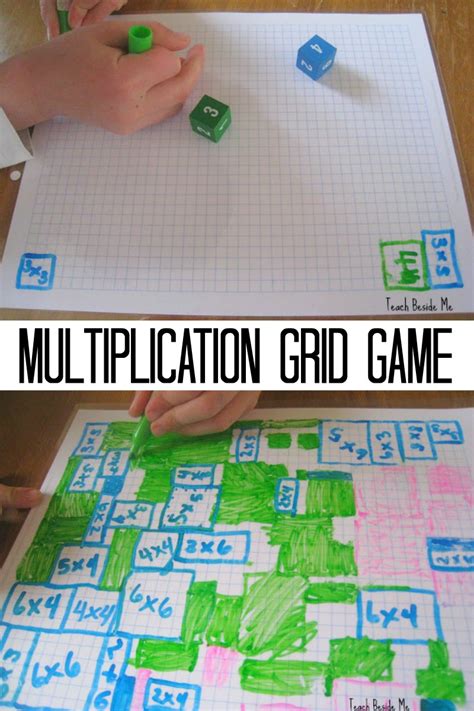 Array Multiplication Grid Game With Graph Paper Multiplication On Graph Paper - Multiplication On Graph Paper