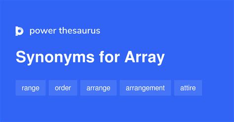 Array Synonym