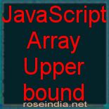 array upper bound javascript