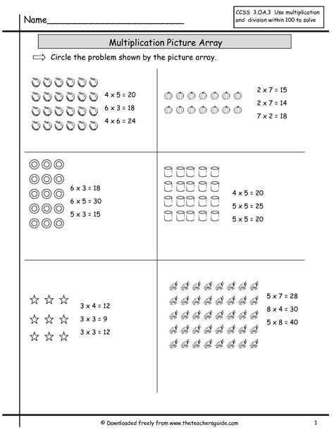 Array Worksheets 3rd Grade Free Printable Pdfs Cuemath Math Array Worksheets - Math Array Worksheets