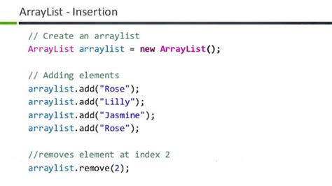 Image related to arraylist-remove-object