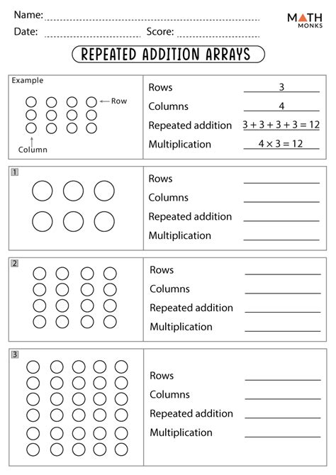 Arrays Amp Repeated Addition Worksheet 2nd Grade Rows Rows And Columns Worksheet 2nd Grade - Rows And Columns Worksheet 2nd Grade