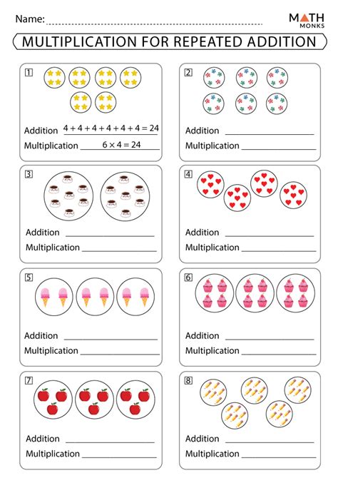 Arrays And Repeated Addition Worksheets For 2nd Grade Repeated Addition Worksheet 2nd Grade - Repeated Addition Worksheet 2nd Grade