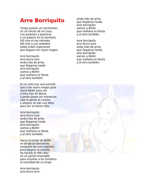 Arre Borriquito Letra
