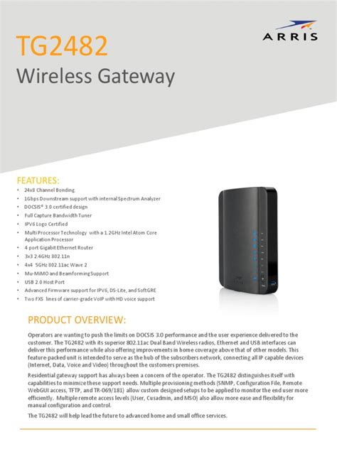 Arris Tg2482 2