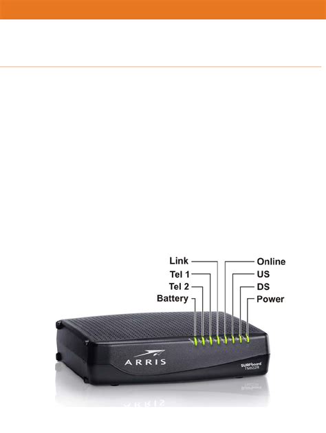 Read Online Arris Tm822 User Guide 