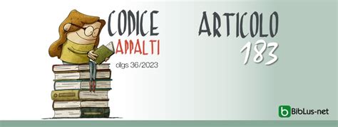 Art 183 Codice Appalti