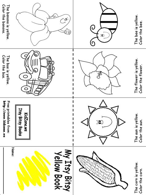 Art And Craft Worksheet Color Yellow Schoolmykids Yellow Worksheets For Preschool - Yellow Worksheets For Preschool
